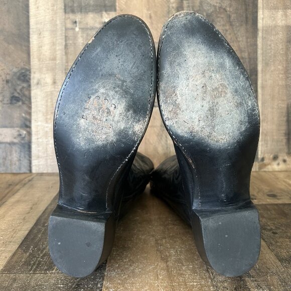 Lucchese 1883 Black N7496R4 Western Cowboy Boots Mens 11 D - Picture 4 of 12